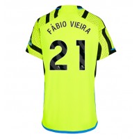 Fotbalové Dres Arsenal Fabio Vieira #21 Dámské Venkovní 2023-24 Krátký Rukáv